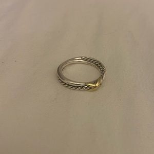 David Yurman X Crossover Ring Size 6